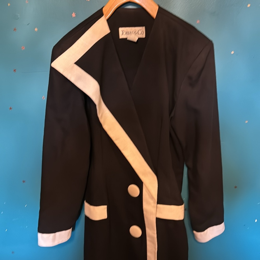 Vintage Asymmetrical collar dress